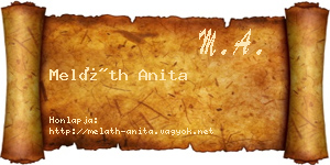 Meláth Anita névjegykártya
